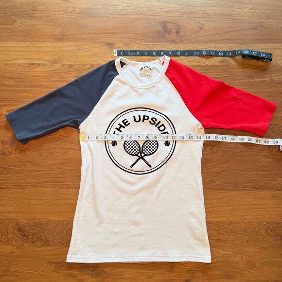 The Upside Baseball Tee with Tennis Rackets Size‎ 6 - Picture 2 of 6